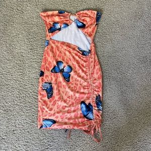 Women’s bodycon butterfly cutout dress size small